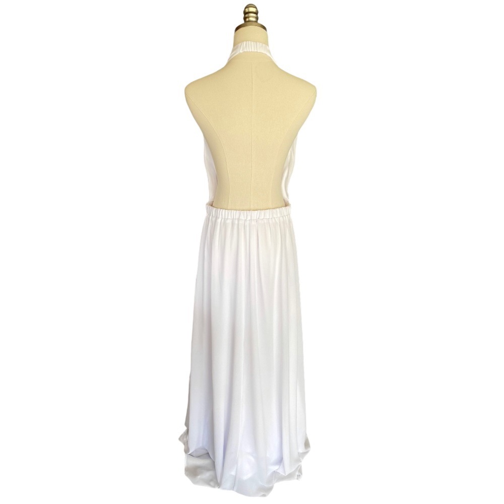 Show Me Your MuMu Luna Halter White Maxi Dress XXL - Picture 3 of 7